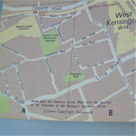 Fold Out London Map Vintage 1977 British Tourist Authority Publication - Picture 6 of 8